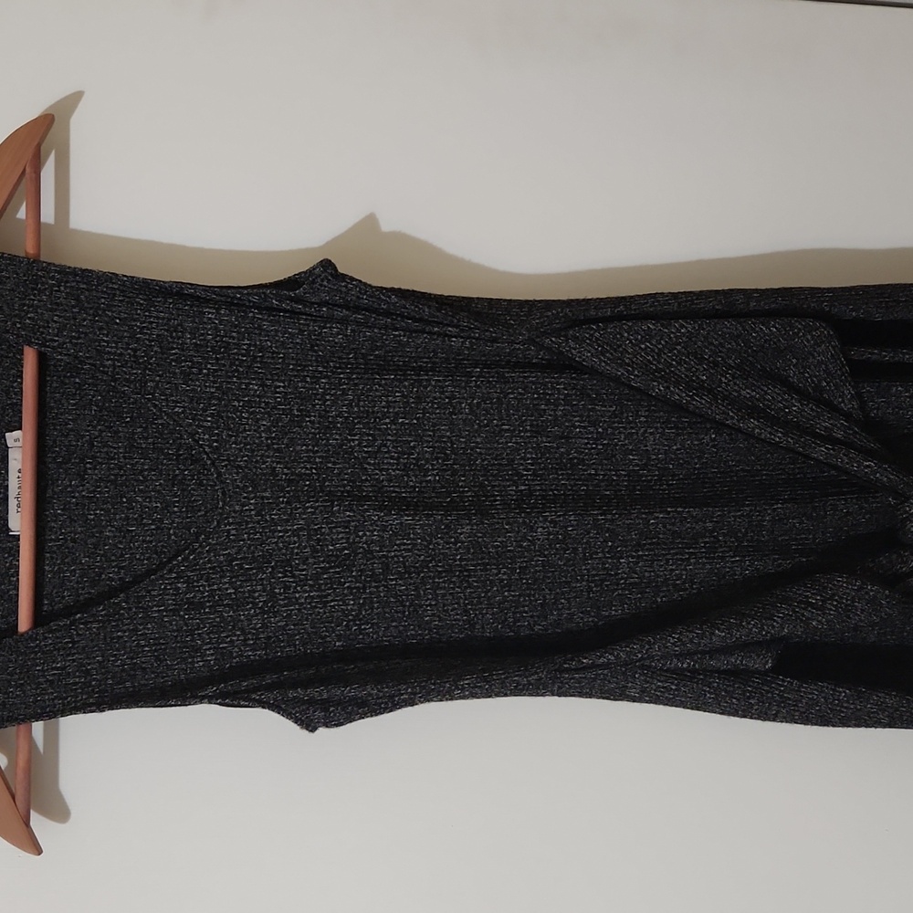 Red Haute Black & White Marled Scoop Neck Dress